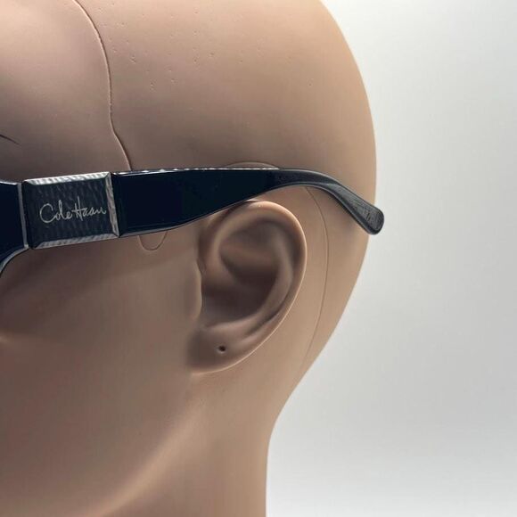 NOS Vintage Y2K Designer Sunglasses | Cole Haan | Chunky Black Plastic